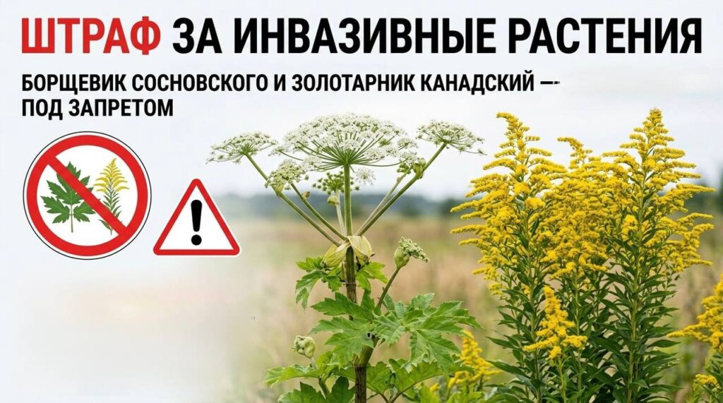 За борщевик и золотарник на участке теперь будут штрафовать